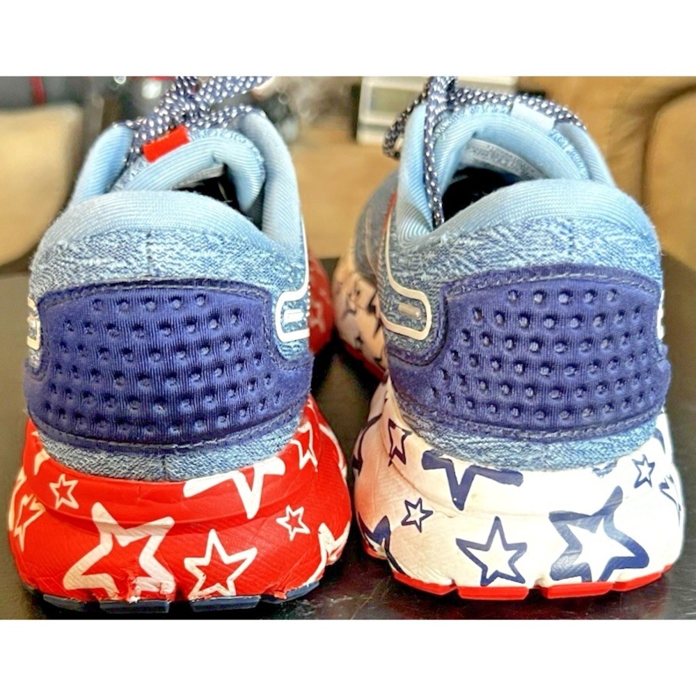 Brooks Trace 2 Patriotic Stars USA Running Sneakers America Men's Size 7.5 - Picture 10 of 11